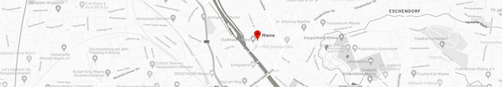 Anfahrtskarte: Zahnarztpraxis am Humboldtplatz in Rheine